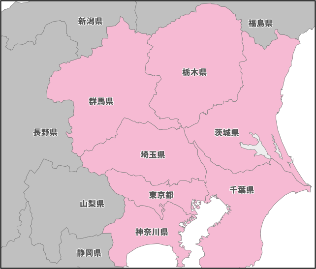 こころ屋の対応エリア