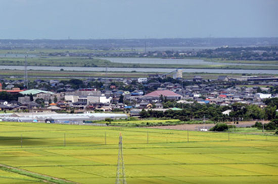 東庄町の街並み風景写真