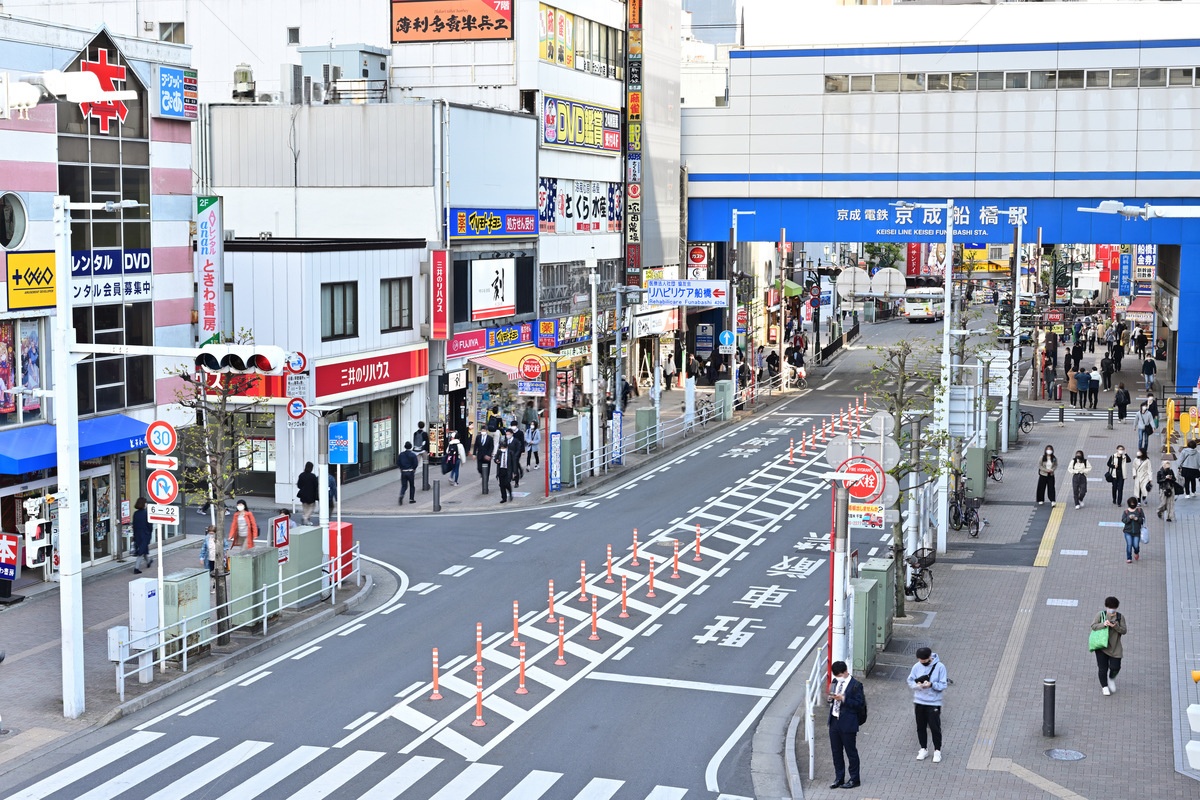 船橋市の街並み風景写真