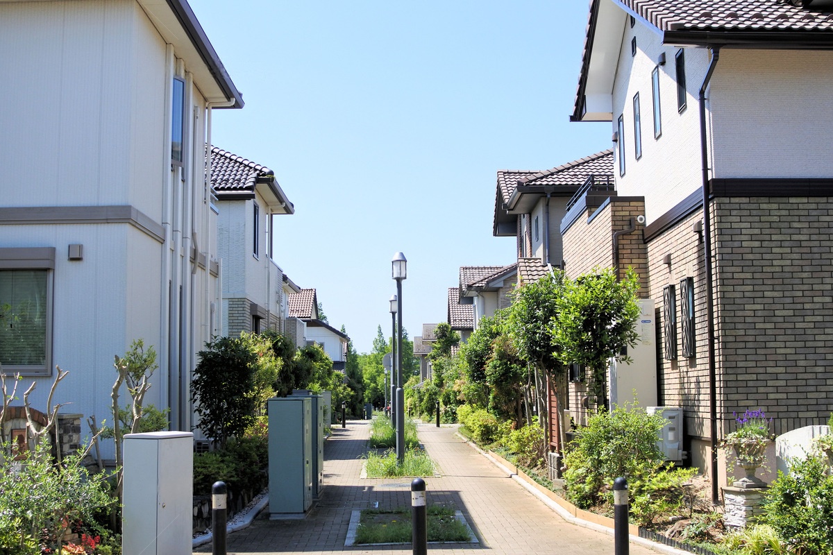 印西市の街並み風景写真