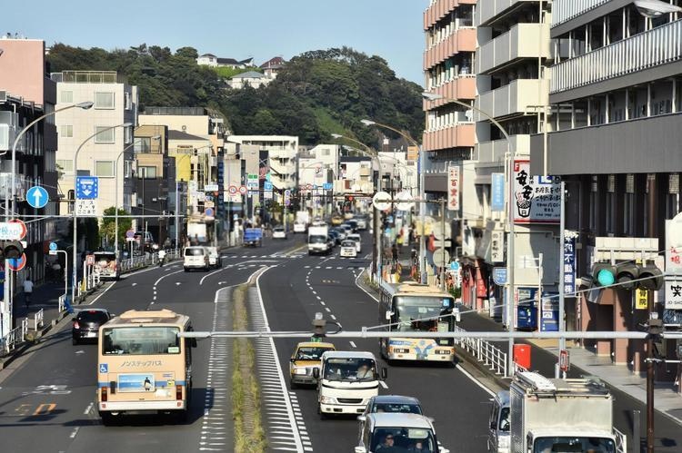 磯子区の街並み風景写真