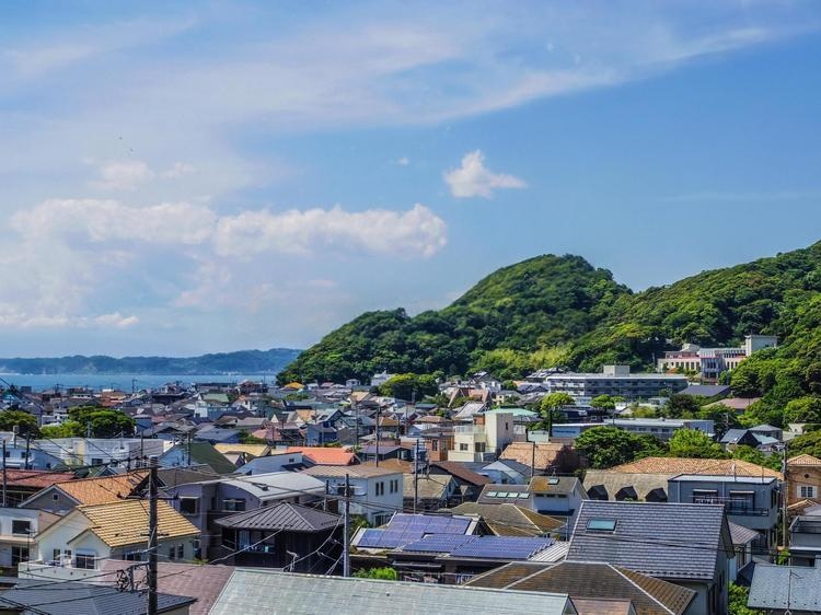 葉山町の街並み風景写真