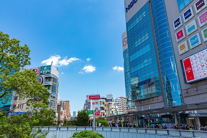 高津区の街並み風景写真