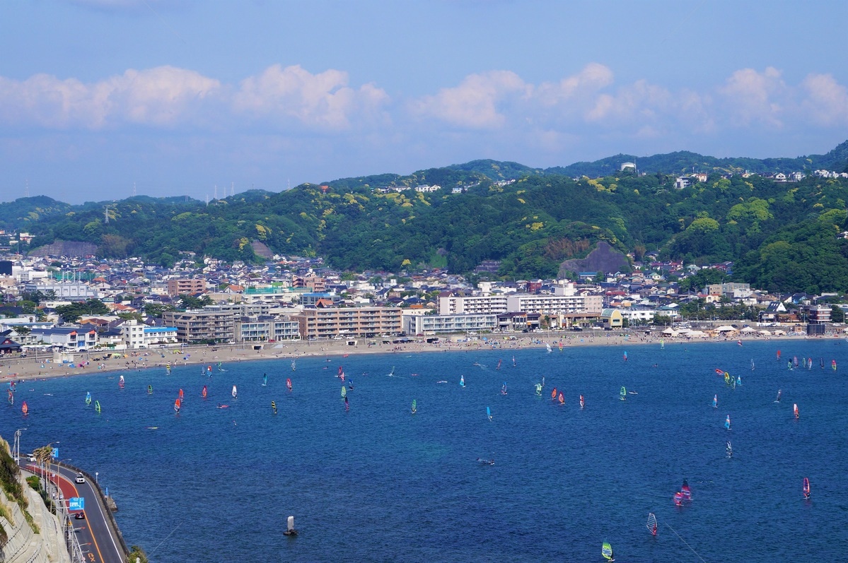 逗子市の街並み風景写真