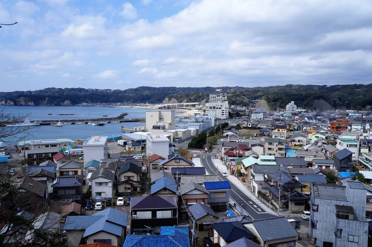 勝浦市の街並み風景写真