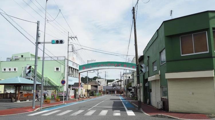 越生町の街並み風景写真