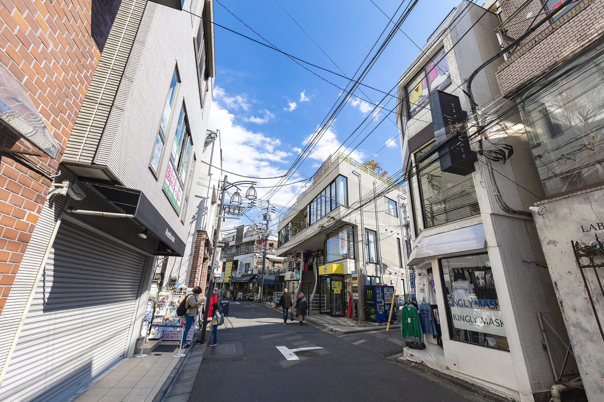 渋谷区の街並み風景写真