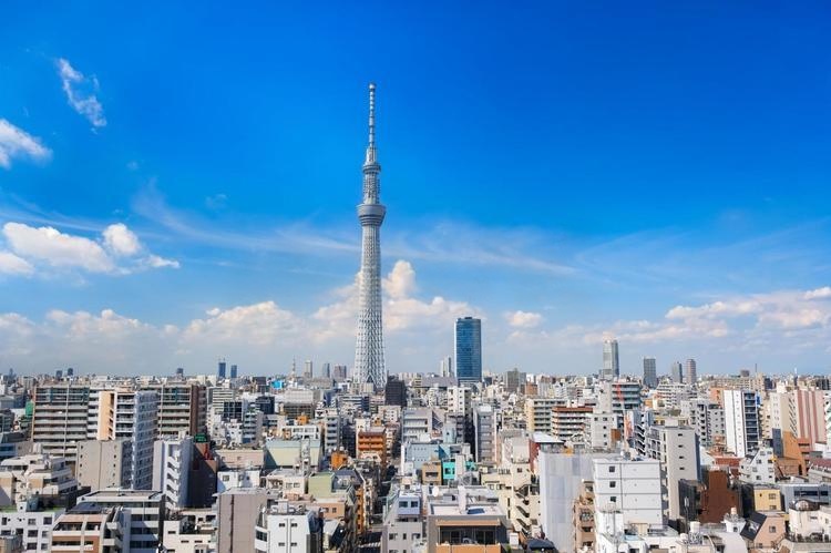 墨田区の街並み風景写真